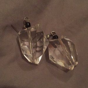 🦄 3/$25 SALE! Acrylic Clear Gem Drop Earrings